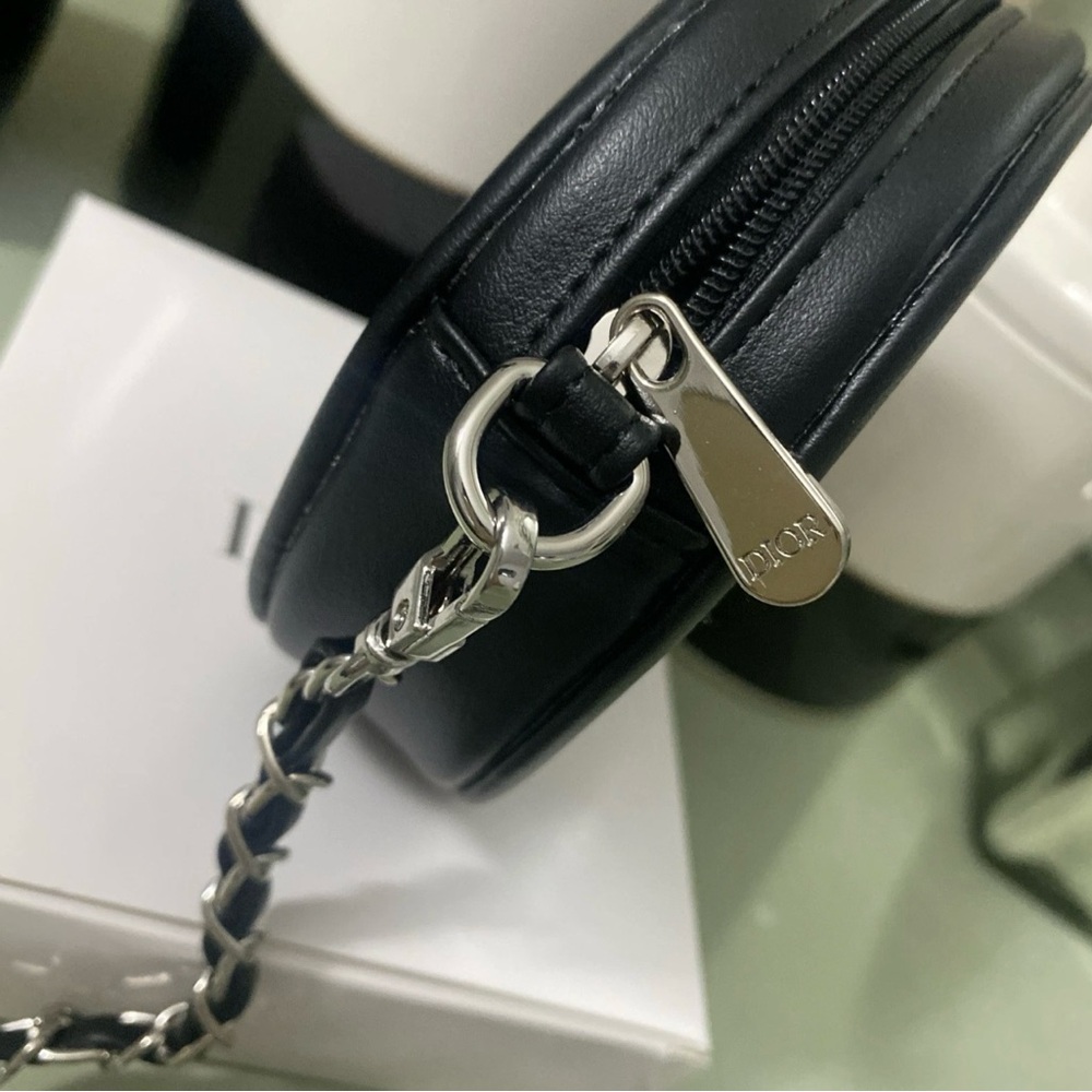 Dior Authentic beauty VIP black and silver long straps vanity beauty small bag - Picture 5 of 6